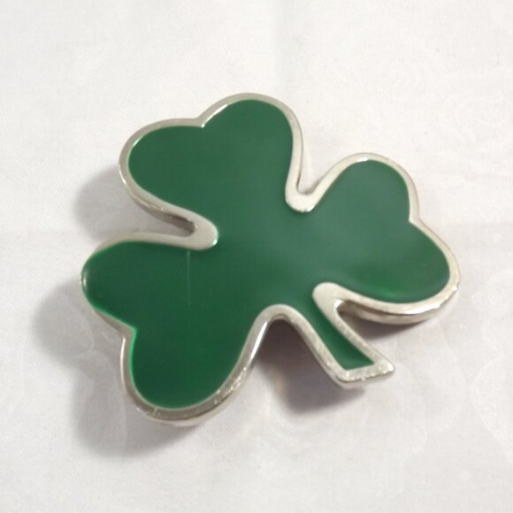 Distressed Shamrock Belt Buckle, Rub for Luck!!! - Picture 1 of 11
